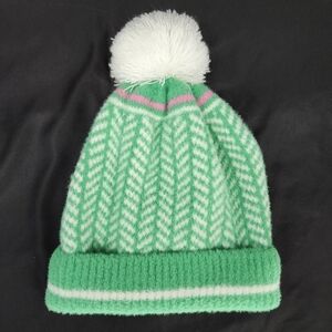 Shiraleah Chicago Womens Beanie Pom‎ Pom Green Pink Soft Winter Ski Aspen Snow